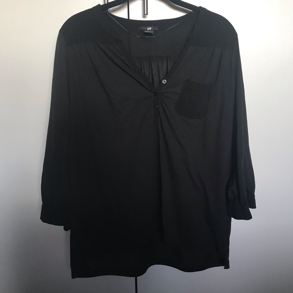 Black H&M Casual Blouse